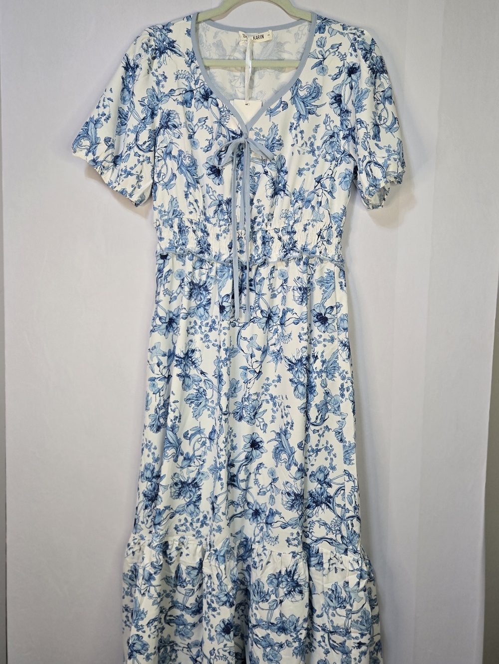 GRACE KARIN Women Size S Cottagecore Lightweight Floral  Dress NWT